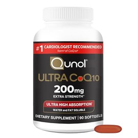 Qunol- “CoQ10 200mg Cápsulas Blandas, Ultra CoQ10 Suplementos de Coenzima Q10 de Ultra Alta Absorción Antioxidante S