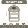 Digital Hand Strength Gauge, 90 kg / 200 lbs Grey