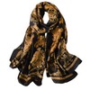 NUWEERIR Womens 100% Large Mulberry Silk Scarf Long Satin Scarf