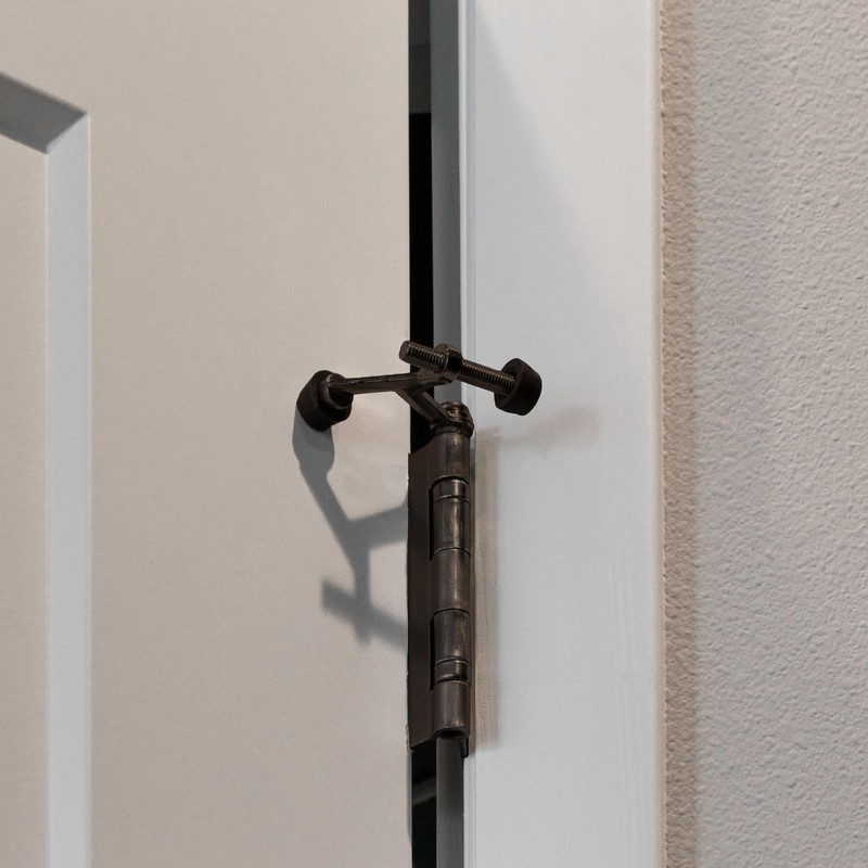 Design House Door Stops, Rubber Cushion Tips, Heavy Duty Zinc