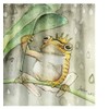 hipaopao Cute Green Frog King Fabric Shower Curtain Sets Bathroom