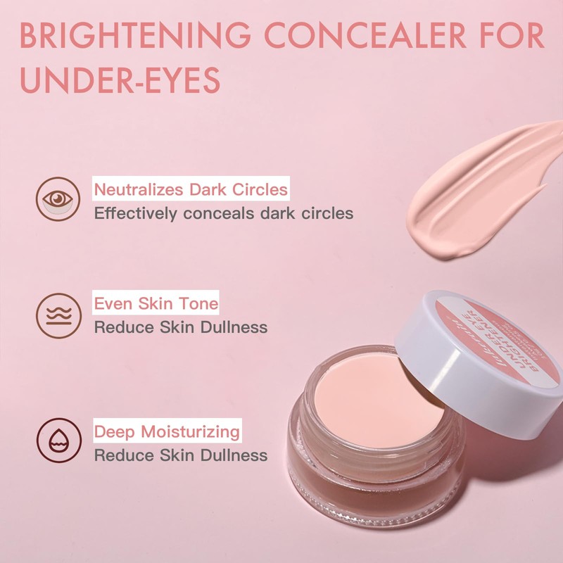 Under Eye Brightener, Instant Under Eye Concealer for Dark Circles,