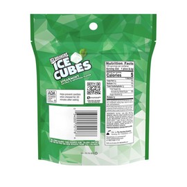 ICE BREAKERS Ice Cubes Spearmint Sugar Free Chewing Gum Pouch, 8.11 oz 100 Pc