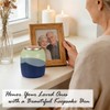 SOITIS Small Urn for Human Ashes Keepsake Ceramic Mountain urns