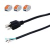 16 Gauge Power Cord Pigtail 16AWG Replacement Power Cord Open