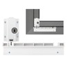 1Pack Sliding Door Lock, Patio Door Lock, White Sliding Window
