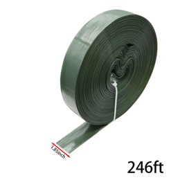 Evecad 246ft x 0.15ft Chain Link Fence Privacy Tape, Chain Link Fence Slats, Fence Covering Privacy, 200PCS Connector Pins & Puncher Included (Green)