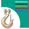 3/8" Clevis Slip Hook with Safety Latch, 4 Pack Heavy
