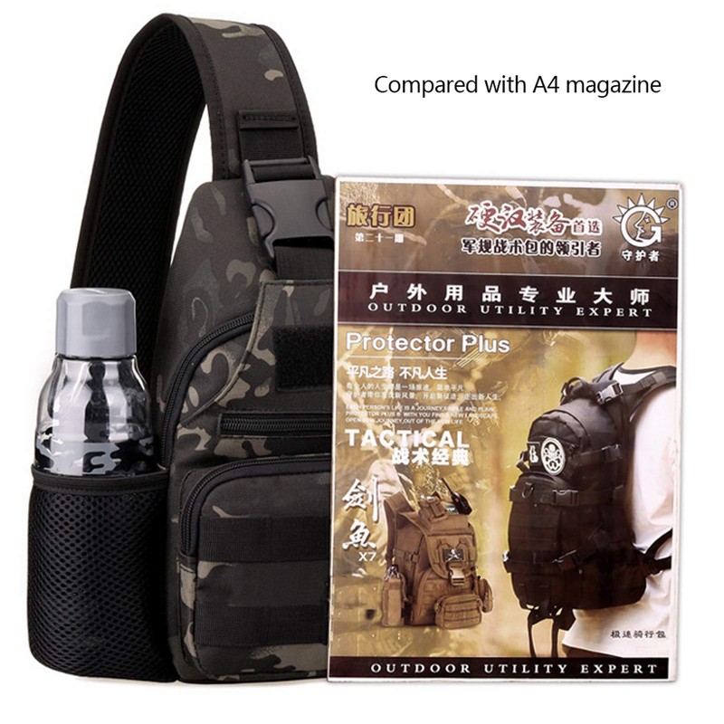 BAIGIO Tactical Sling Backpack Bag for Men Molle Crossbody Shoulder