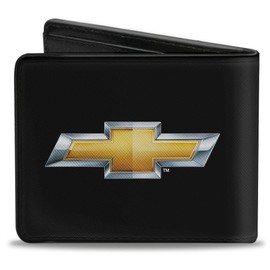 Buckle-Down Men's Bifold Wallet Chevy, Multicolor, 4.0" x 3.5", Multicolor, 4.0" x 3.5"