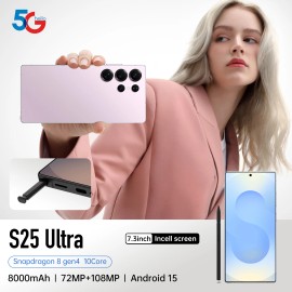 Brand New S25 Ultra 5G Smartphone 7.3 Inch 16GB+1TB Memory 4 Cameras Face ID Built-in Stylus LTE Cellular 108MP Unlockedcolor: Green, ram: 16g, storage capacity: 1TB, plug: US