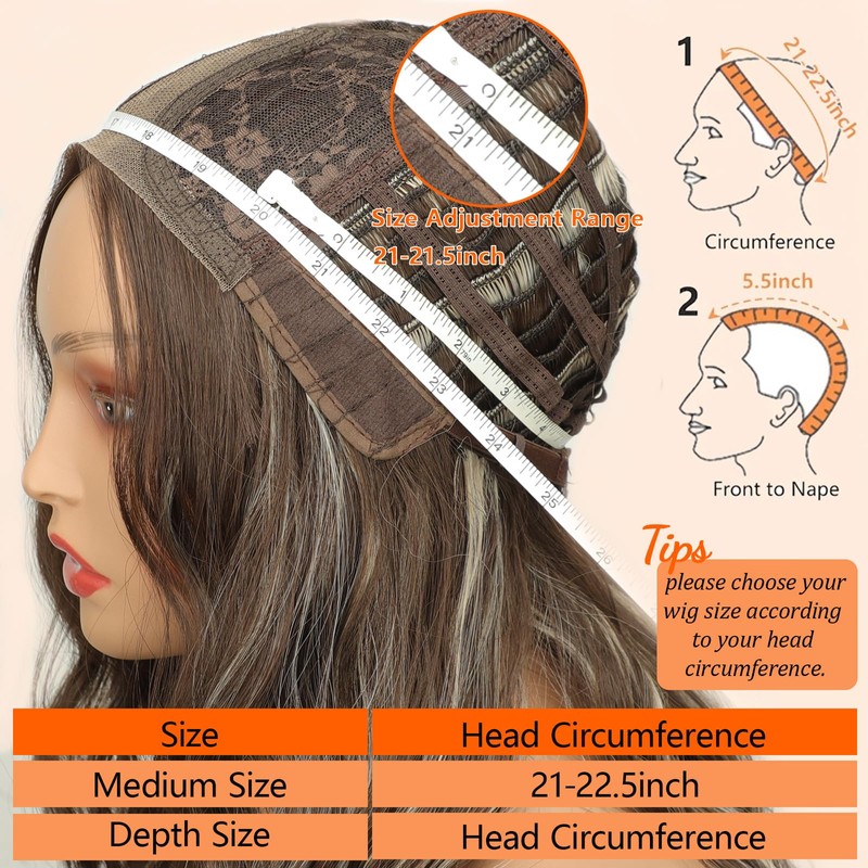 Wavy Curly Wigs for Women Glueless Pre-Cut Lace Front Wig