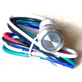 Bocatech Mini Rugged LED Push Button Switch - 5ADC - BTRWPSW-12MBL