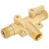 Male Thread G1/2 Tee Joint Ball Valve 3‑Way Pipe Connector