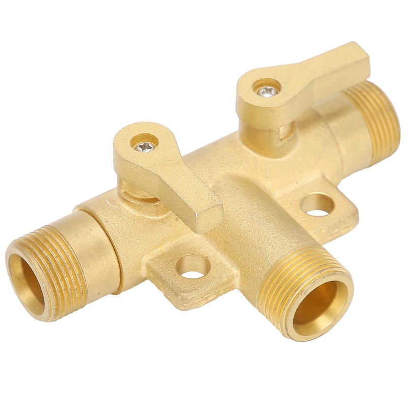 Male Thread G1/2 Tee Joint Ball Valve 3‑Way Pipe Connector