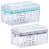 2pcs Foaming Soap Box Holder, BetterJonny 2 in 1 Soap