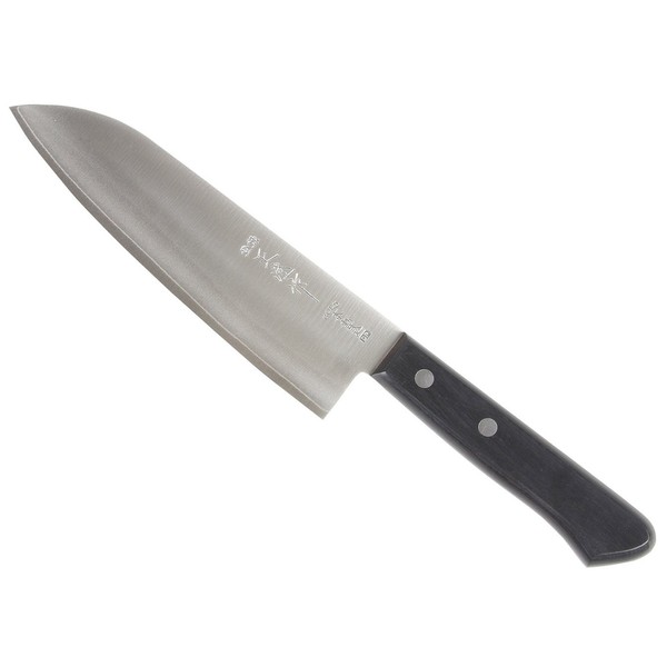 Masasumi CV-650 V Gold Gold Black Plywood Pattern Santoku Shape