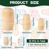 LOPYXBR 5 Sets Blank Russian Nesting Dolls Wooden Nesting Dolls