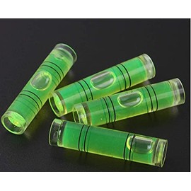 10 Pack Mini Bubble Spirit Level Gradienter Inclinometer - Small Bubble Tube Vial Frame Mural Hanging