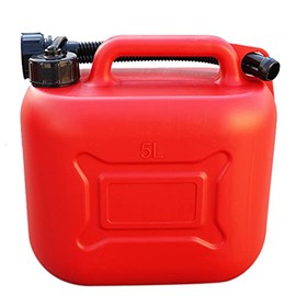 jingfei 5L Car Fuel Tank Can Spare Plastic Petrol Container Anti-Static Fuel with Pipe for Car Travel