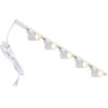 Hiiglxii Plug in Track Lighting with Power Cord, 5-Light LED