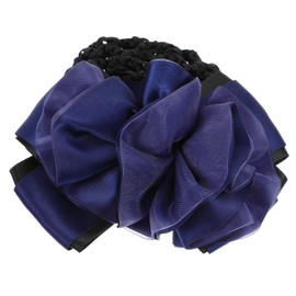 SAFIGLE Women Hair Bun Cover Clip Professional Mesh Hairnet for Work Casual Use Strong Hold for Hair Elegant Floral Design for Waitresses