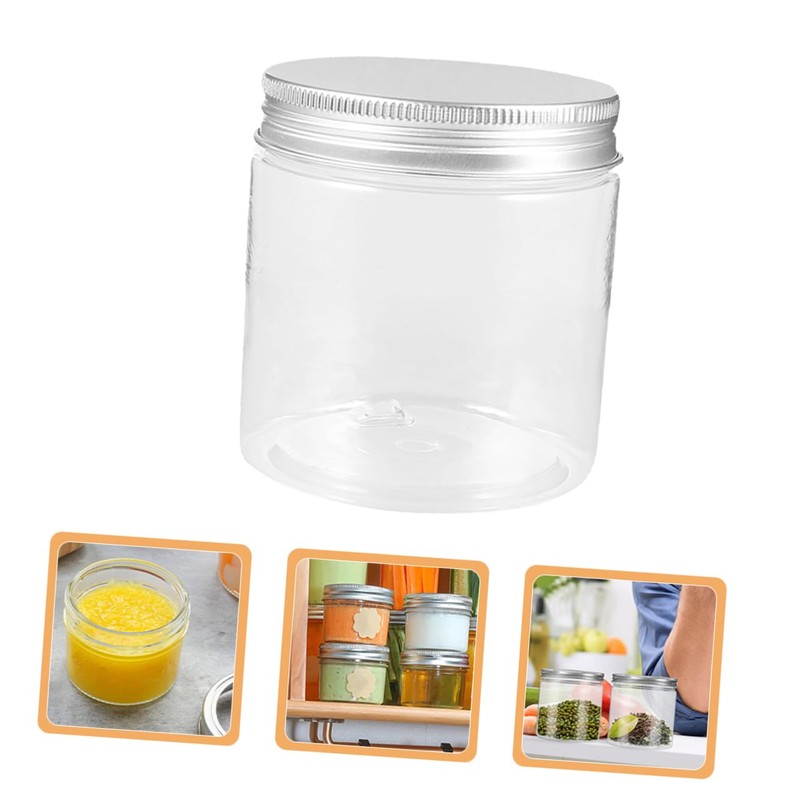 SAFIGLE 6-pack 250ml Travel Dispensing Bottles Set Leakproof Plastic Jars