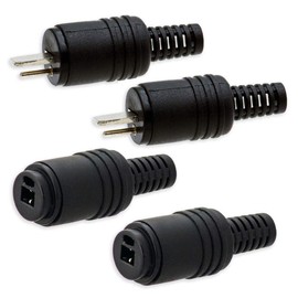 Loudspeaker Set DIN 2-Pin Speaker Plug 2x LS Plug 2x LS Female Audio Adapter Screwable