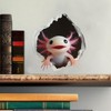Axolotl Decal - Wall Hole Sticker with 3D Effect