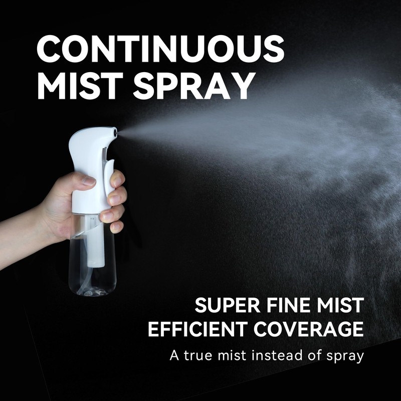 Zuhose Spray Bottle for Hair (6.8OZ /200ML) Continuous Ultra Fine