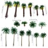 Saktopdeco 16 piezas de plástico modelo tropical de palmera de