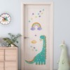 Yovkky Dinosaur Kids Height Chart Wall Decals Stickers, Cute Dino