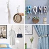 Curtain Drapery Holdbacks, Curtain Tieback Hooks with Crystal Ball, U