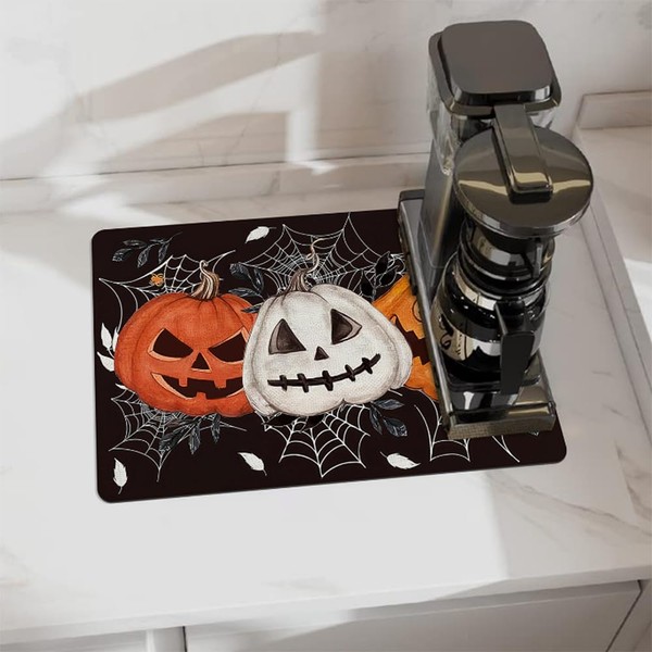 Cciphy Cute Coffee Maker Mat for Countertops, Cute Coffee Bar