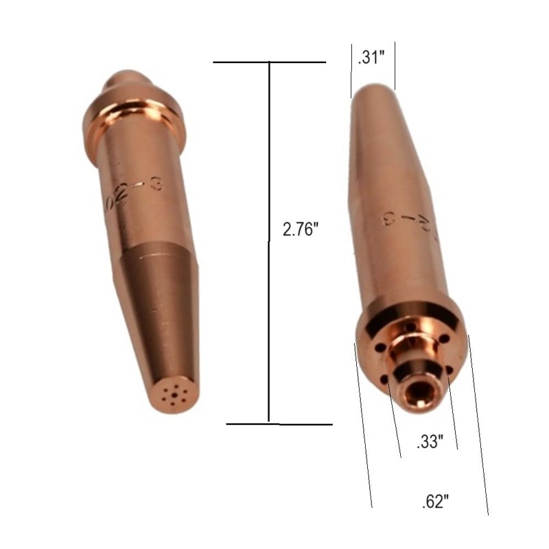 STARTECHWELD Acetylene Cutting Tips 4202-4 Compatible with Purox Tips 4202-4