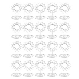 MUNEFE Wire Table Picture Photo Holder, Table Number Holders, Gold Plated Reusable Table Card Holder for Wedding Anniversary Party (20PCS) (Silver)