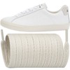 Shoelaces Replacement Flat Laces for VEJA Esplar/Campo/V-10/V-12/V-15/Rio Branco/SDU/Urca/Minotaur/Venturi/Nova Shoes(Color:Beige,Size:53Inch)