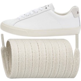 Shoelaces Replacement Flat Laces for VEJA Esplar/Campo/V-10/V-12/V-15/Rio Branco/SDU/Urca/Minotaur/Venturi/Nova Shoes(Color:Beige,Size:53Inch)