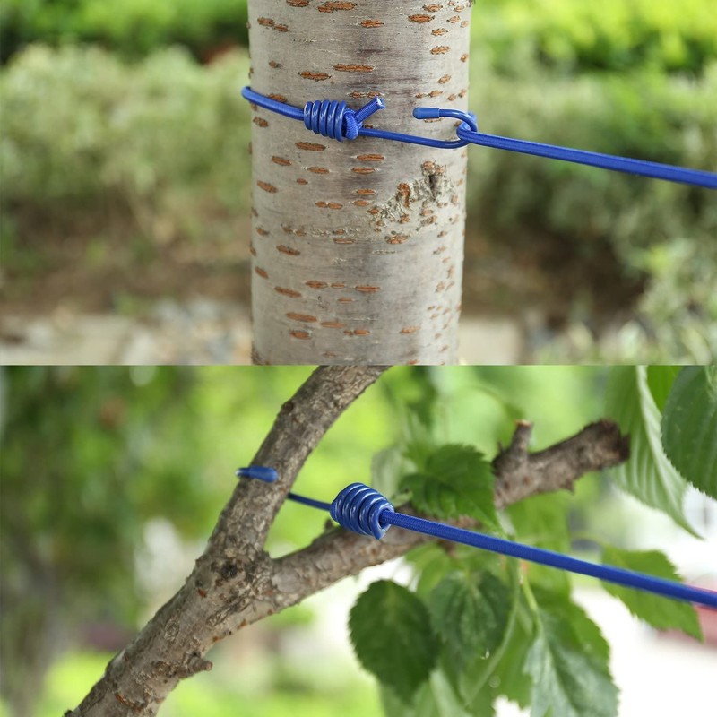 Portable Clothesline with 12 Clothespins, Windproof Travel Clothesline Stretchy Retractable