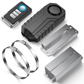 WSDCAM Catalytic Converter Alarm 113dB Loud Wireless Catalytic Converter Anti Theft Vibration Vehicle Security Alarm System Motorcycle Car Alarm with Remote Aluminum Alloy