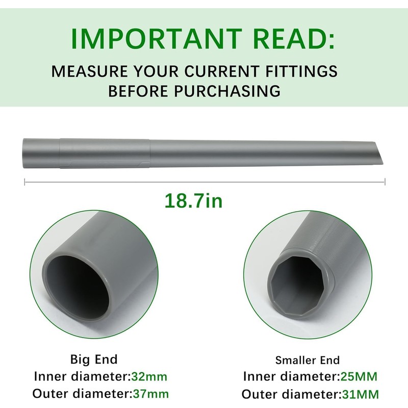 18.7 inch Extension Wand Attachments for Kirby Vacuum Hose,Replacement Vacuum
