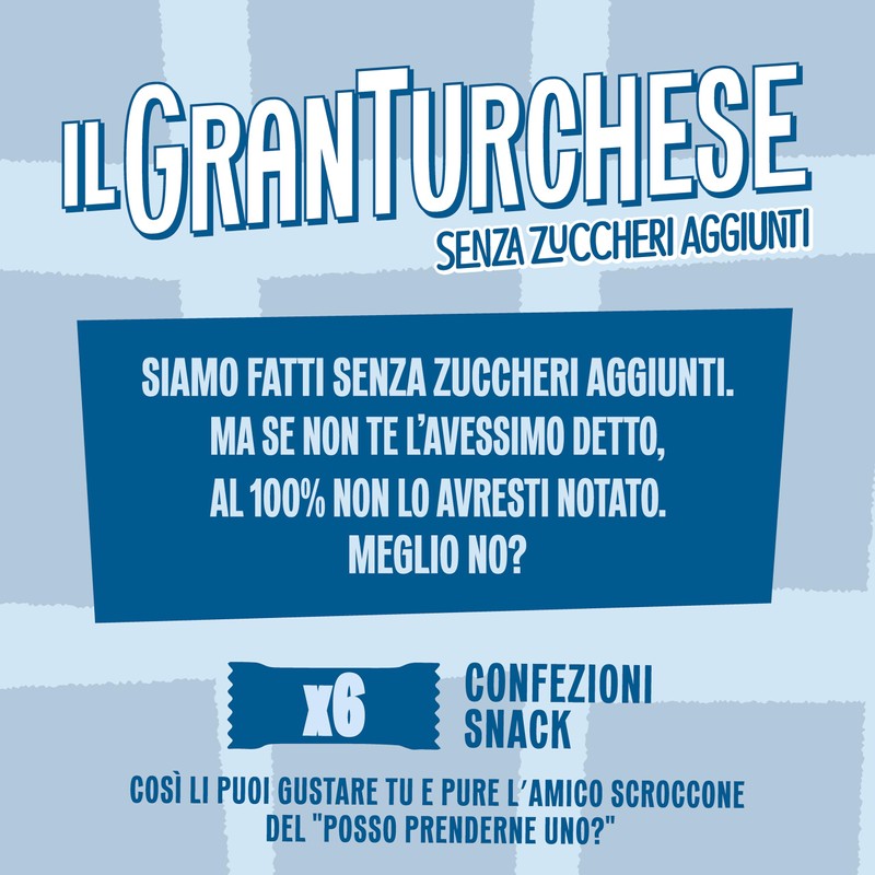 Il GranTurchese Senza Zuccheri Aggiunti, Biscotti Frollini con Buchi, 340