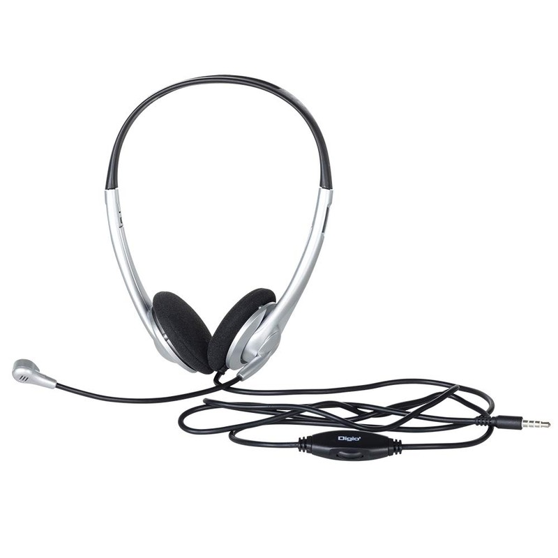 Digio2 4 Pole Lightweight Overhead Headset, Silver Z9176