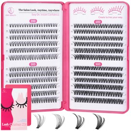 Lash Clusters - Lash Clusters Kit Eyelash Clusters 20D30D40D50D-0.07D Lashes Clusters Lash Extension Kit Eyelash Extension DIY at Home Eyelashes
