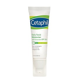 Cetaphil Daily Facial Moisturizer with Sunscreen, SPF 50+, 1.7 Fluid Ounce