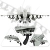 HANGHANG 1:72 Military Model Plane F/A-18F Advanced Super Hornet Alloy