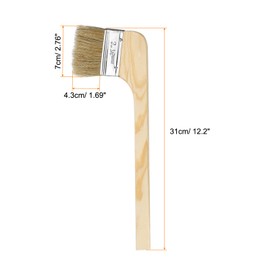 HARFINGTON Paint Brush 2Pcs 3" Brush Width Reusable Variety Angle Bend Brushes Radiator Paint for All Latex Oil Painting Furniture Walls Home Improvement