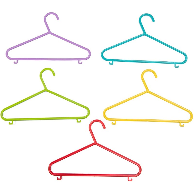 DIVCHI 20 Pack Children's Hanger Plastic Tubular Kids Hangers Non