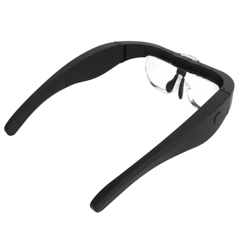 Headband Magnifying Glass Adjustable LED White Light 4 Interchangeable Lenses