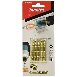 Makita B-42472 Mag Boost Impact Driver Bit Set, Multi-Colour (Set of 5 Piece)